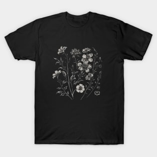 White Wild Flowers T-Shirt